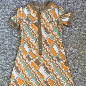 Vintage groovy prints dress